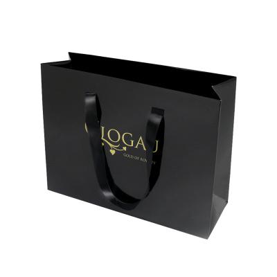 China Recyclable Logo Print Made Gift Buying Size Custom Paper Bag for sale