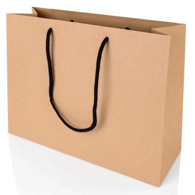 China Craft Recyclable Recycled Kraft Kraft Brown Shopping Paper Bag for sale