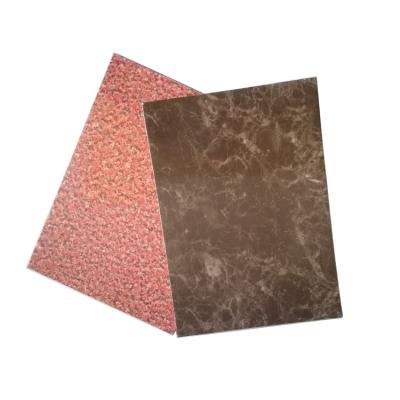 China Modern Blue Gray Aluminum Marble Effect ACP ACP Composite Panels for sale