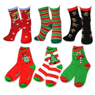 China Anti-Slip Knee High Christmas Socks Terry Socks Socks Christmas Gift for sale