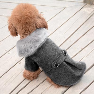 China Winter Sustainable Dog Clothes Pet Cat Jacket , Hooded Dog Sweater Clothing for sale