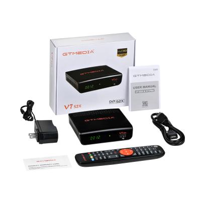 China GTMEDIA [Genuine] V7 S2X HD DVB-S/S2/S2X+T/T2 AVS+ VCM/ACM/multi-stream/T2M free to air dvbs2 TV set top box satellite receiver V7S2x for sale