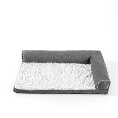 China Durable Polyester PU Foam Mechanical Wash Made In China Luxury Plush Colorful Luxury Dog Sofa Pet Dog Bed for sale