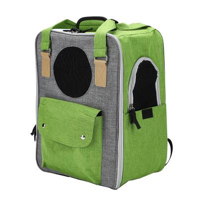 China Airline Approved Pet Carrier Backpack Viable For Cats Small Dog Backpack Carrier Puppy Oxford Ventilated Leather Durable Pet Bag for sale