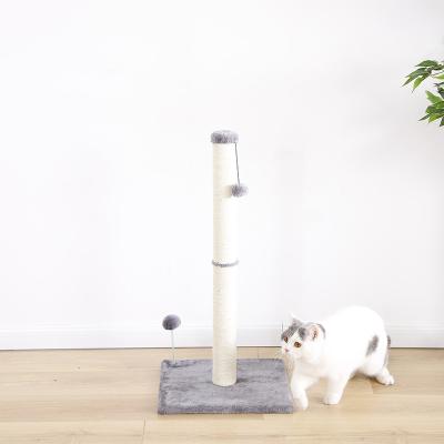 China Sustainable Sisal Scratching Vertical Board Post Scratcher Activity Cat Tower Tree for sale