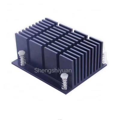 China Welder Frequency Conversion Stamping Aluminum Extrusion Profile Bonded Fin Radiator Fin Pin Cooling Radiator for sale