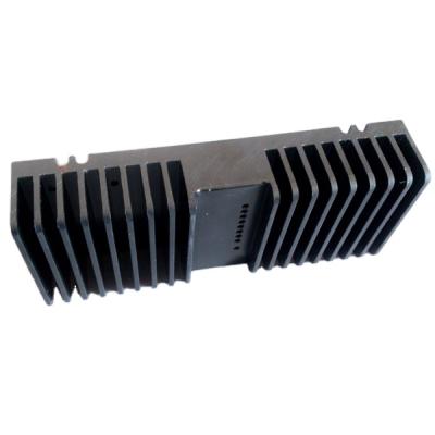 China Silver Black Aluminum Profile Fin Cooling Home Appliance Microwave Oven Radiator Heatsink for sale