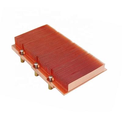 China Custom Skived Radiator Fin Computer GPU CPU Copper Water Cooling Radiator for sale