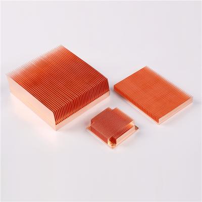 China Custom Aluminum Heatsink Profile Skived Fin Computer GPU CPU Power Supply Water Cooling Copper Heatsink for sale