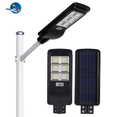 China Garden Haoxintai All In One Solar Led Street Light 30W 60W 90W 120W Solar Street Light for sale