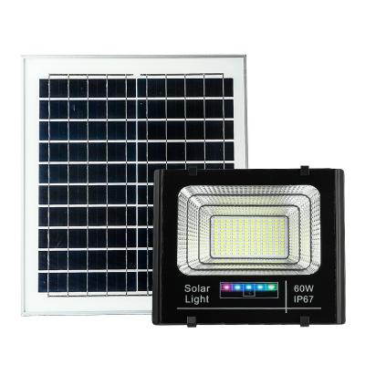 China 60W Garden Led Solar Flood Lights Outdoor Lighting Led Solar Powered Floodlight For Garden Street Garage Park for sale