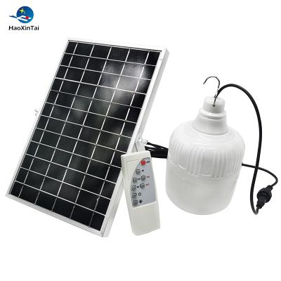 China Warehouse Haoxintai Outdoor Solar Camping LED Light Bulbs With Outdoor for sale