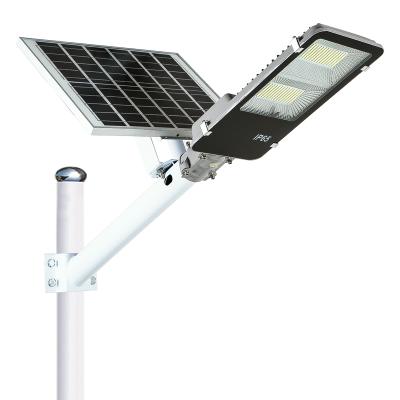 China ROAD 200W high brightness outdoor solar led street light price with outdoor solar pole light for sale