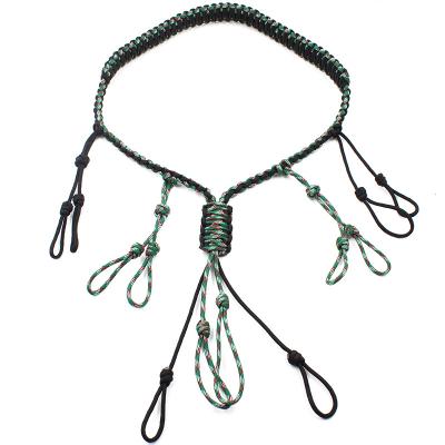 China Adjustable Welcoming 12 Loops Waterfowl Hunting Paracord Duck Call Lanyard For Predator for sale