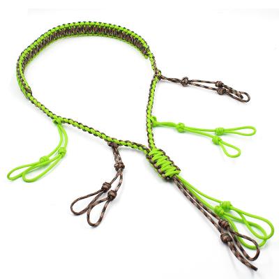 China Home Paracord Hunting Waterfowl Duck Round Braid Custom Drake Call Lanyard with 12 Adjustable Loops for sale