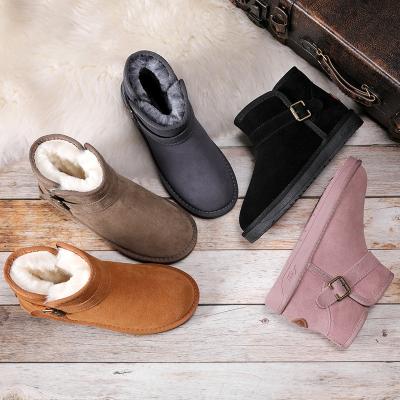 Κίνα Full posture snow boots female leather 2021 thickened warmth waterproof winter northeast large size short tube cotton shoes male προς πώληση