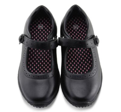 China Kids Black School Shoes Uniform Mary Jane With Classic Buckle Strap Princess Girls School Shoes for sale