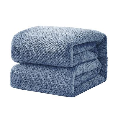 China Bedsure Anti-Static Fleece Blankets Twin Size Gray - 300GSM Lightweight Plush Fuzzy Cozy Soft Twin Blanket for Bed, Sofa, Couch, Travel, for sale