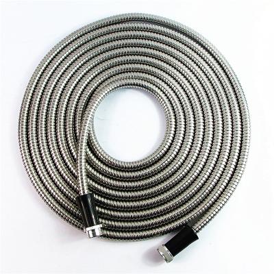 China Amazon Hot Sale Adjustable Stainless Steel Hose Mental Anti-Abrasion Garden Hose 16MM PVC Anti-Corrosion Inner Tube for sale