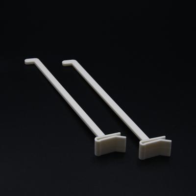 China Custom Factory Supermarket Display Hooks Eco - Friendly For Plastic Flat Hook for sale