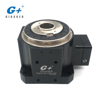 China GSA130-03K-SV Enclosed Gear Drives 90 Degree Hollow Bore Rotary Stage High Precision Right Angle Speed Reducer for sale