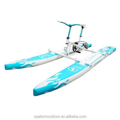 China Warter Sports Spatium 2023 new style leisure water bike water bike price foot pedal boats on sale for sale