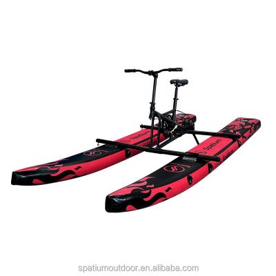 China Warter Sports New Spatium 2023 Collection Hydrofoil Pontoons Water Pedal Bike Boats Inflatable Bicycle For Sale for sale