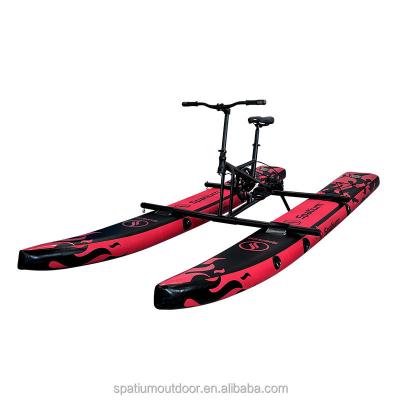 China Warter Sports New Fashionable Spatium Hydrofoil Inflatable Floating Cycle Sea Water Pedal Bike Boat Price For Sale for sale