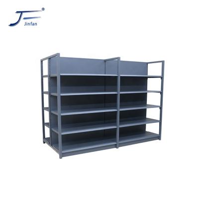 China Heavy Duty Double Sided Supermarket Gondola Shelving Double Side for sale