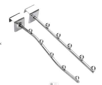 China Simple Hanging Hooks Supermarket Retail Store Shelf Hook Design Metal Chrome Heavy Duty for sale