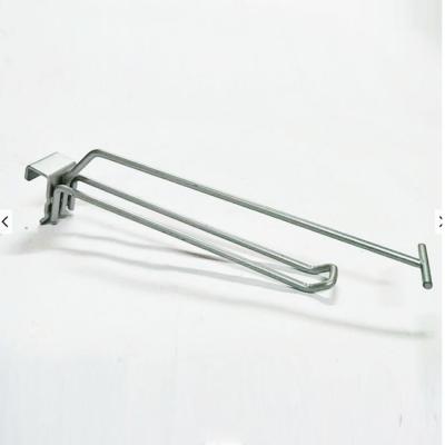 China Supermarket wire acessory display metal hanging accessories shelf slatwall single hook for sale