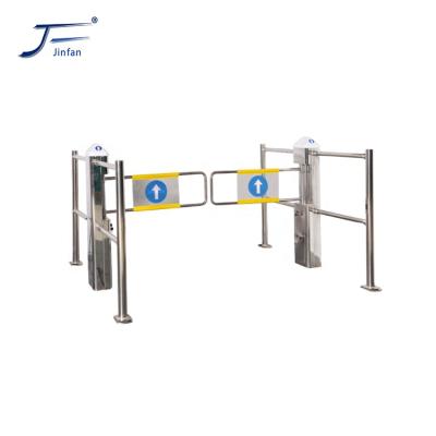 China Luxury Sensor Supermarket Swing Turnstiles Security Access Control 304 Stainless Steel Entrance Gate Checkout Swing Barrier For Supermarket for sale