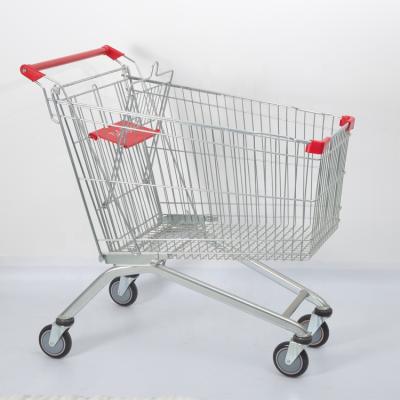 China Eco-friendly Shopping Mall Metal Retail Store Supermarket Design Trolley Steel Shopping Trolley For Sale for sale