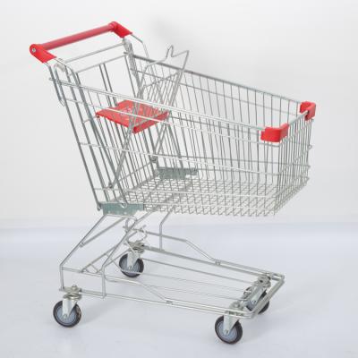 China Durable Wholesale Supermarket Shop Trolley Cart Shopping Metal for sale