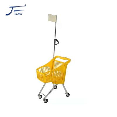 China Unveiling Plastic Supermarket Store Children Kids Shopping Cart for sale