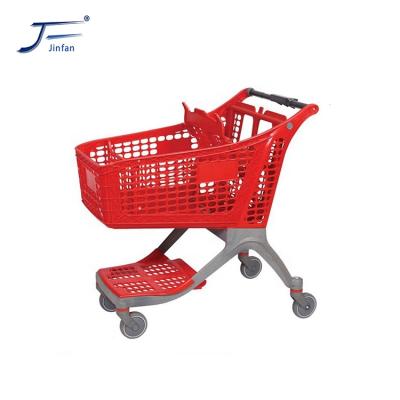 China Unveiling 100 Liter Plastic Shopping Cart Store Supermarket for sale