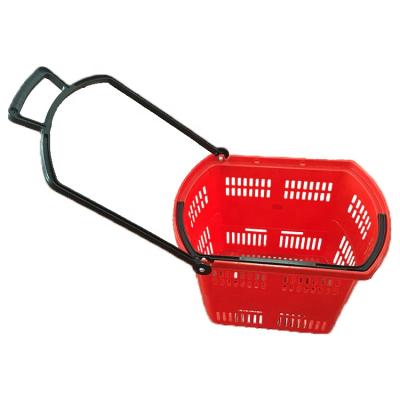 China 1) Supermarket 2)Hot classy plastic shopping cart retail store shopping cart supermarket cart trolley with wheels for sale