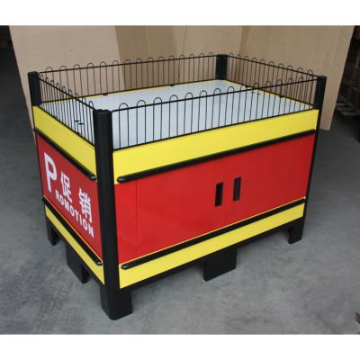 China Poratble Logo Customized Super Portable Logo Color Supermarket Mall Retail Store Promotional Table For Sale for sale