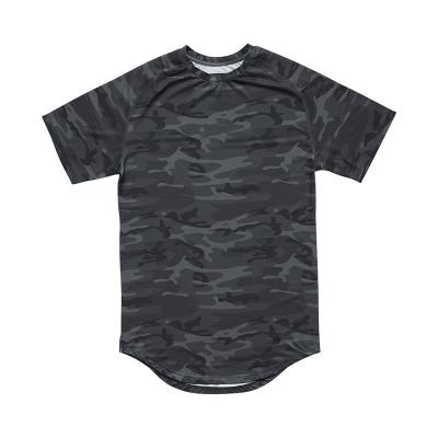 China Anti-wrinkle 100% polyester quick dry sports gym t shirt sublimation men 3D camouflage printed t-shirt for sale