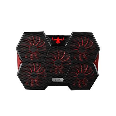 China Adjustable Notebook Fan Cooler For 17 Inch Laptop Stand With Fan Adjustable USB Gaming Laptop Cooling Pad for sale