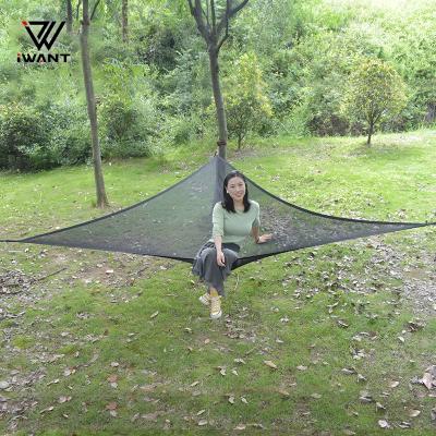 China Wholesale Adult Lightweight Travel Hammock Outdoor Mesh Cloth Net Camping Hammock Triangle Swings Tent for sale