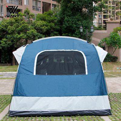 China Extended Type Folding Waterproof Car Shelter Travel Camping Tents Truck Tent Outdoor Camping Back Tent for sale