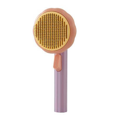 China Stored Pet Cats And Dogs Hair Removal Brush One-Key Hair Removal Massage Beauty Comb Pet Supplies for sale