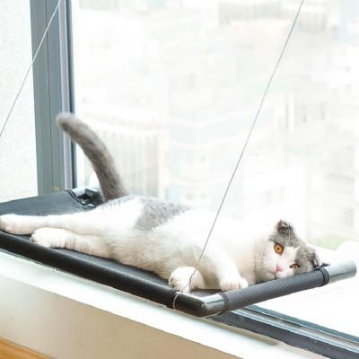 China Breathable Cat Hammock Nest Sucker Type Pet Hanging Bed Removable And Washable Cat House Sunbathing The Hammock Cat Window Hammock for sale