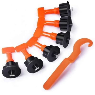 China PP + Reusable Steel T Type Tile Leveling System Kit Tile Levers Spacers For Walls Building Floors for sale