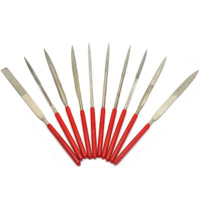 China 10Pcs American Diamond Needle Nut Guitar Fret Model File Set Guitar Repair Luthier Tool Kit for sale