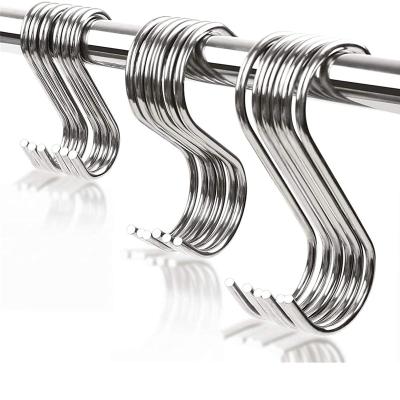 China Durable Stainless Steel Metal Hangers Hanging Hooks S Shaped Hooks For Kitchen, Workshop, Bathroom, Garden for sale