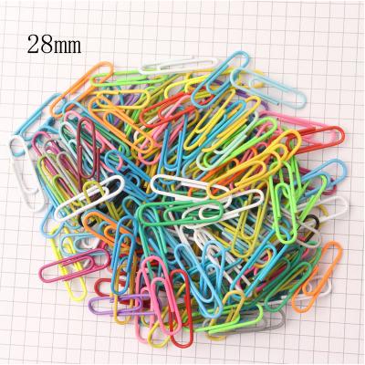 China 28mm Easy Colored Metal Paperclip Custom Paper Clip for sale