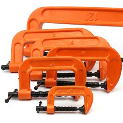 China Heavy Duty Malleable Metal Cast Iron C Clamps For Woodworking, Welding, And Building for sale