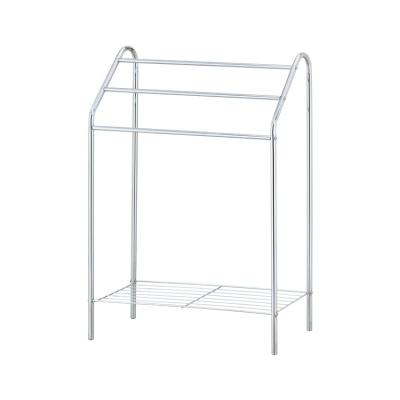 China Bathroom Ladder Rack Holder Bath Towel Rack Free Standing Steel Bath Towel Rack 3 Tier Metal Standing Towel Racks BC15S for sale